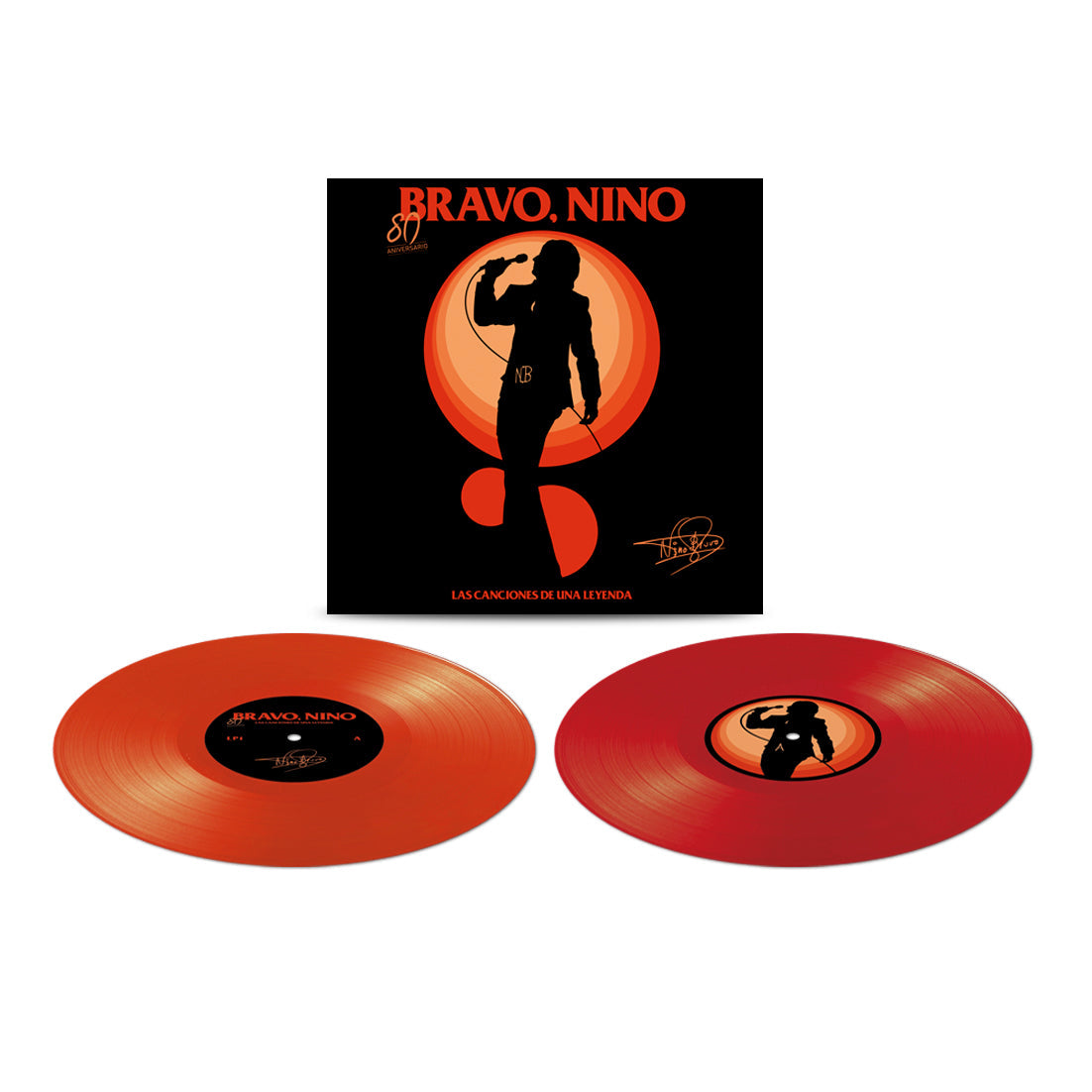 Bravo, Nino. Las Canciones de Una Leyenda. 80 Aniversario - Vinilo (Color Naranja y Rojo Transparente 2LP)