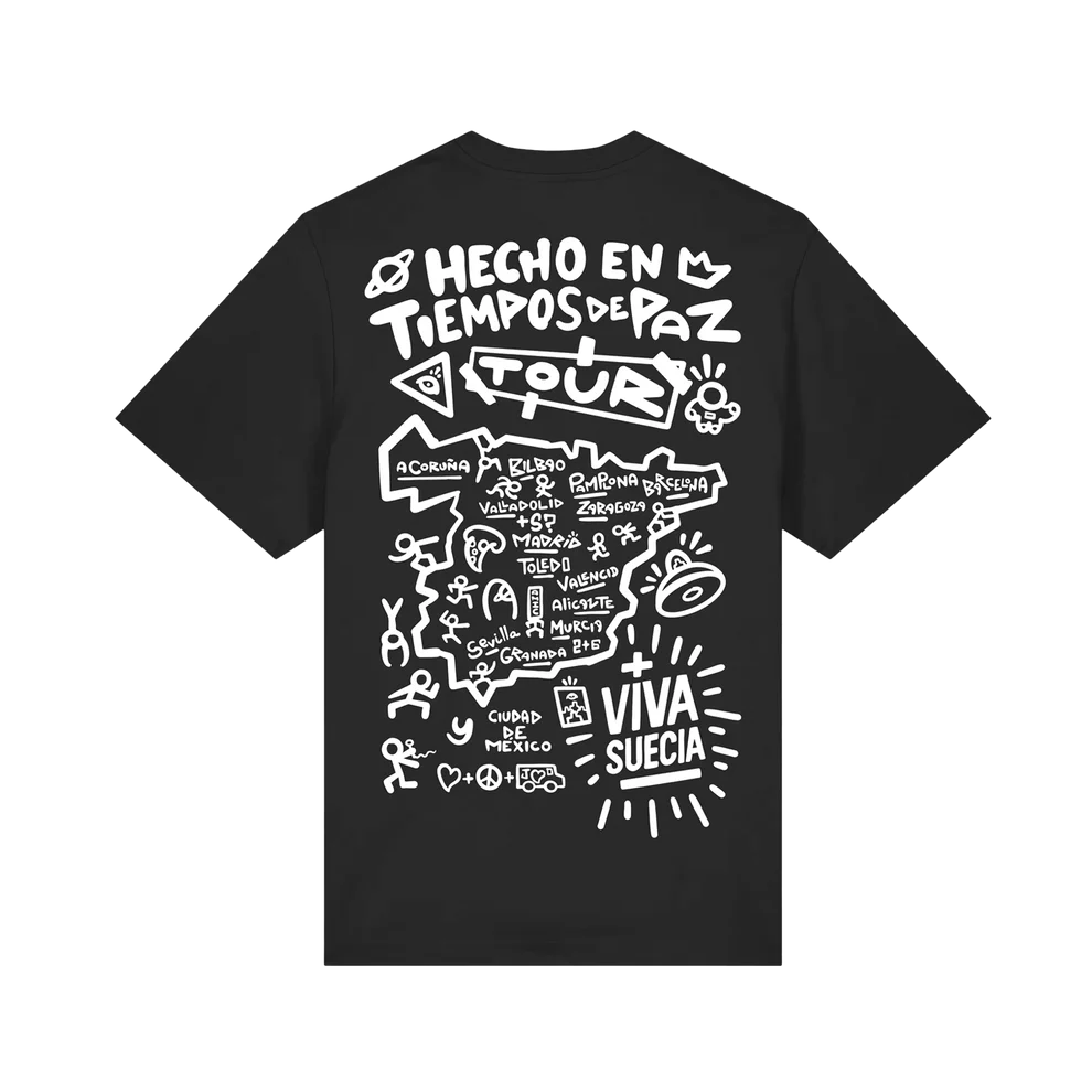 Camiseta Oficial "Hecho en Tiempos de Paz" Tour 2026