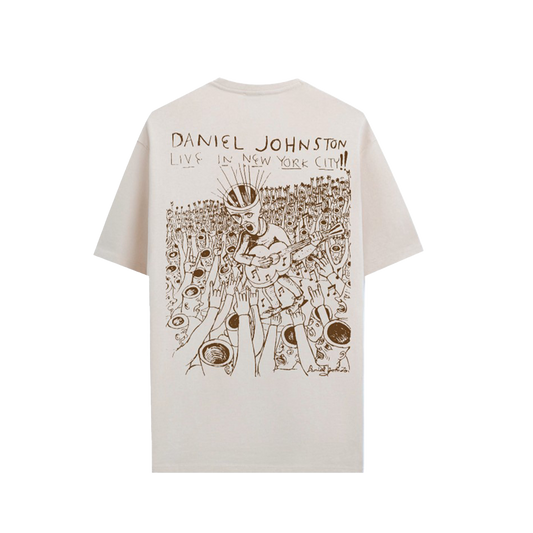 Camiseta beige LIVE IN NY