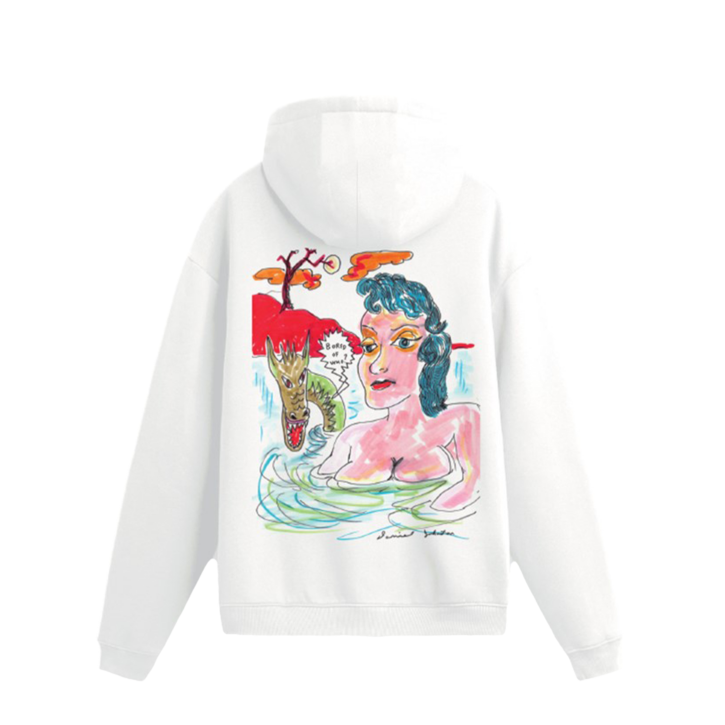 Hoodie Blanca Blue Denom