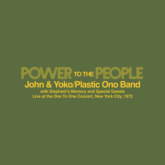 Power To The People - Live at the One To One Concert New York City 1972 -Vinilo (Color Amarillo)