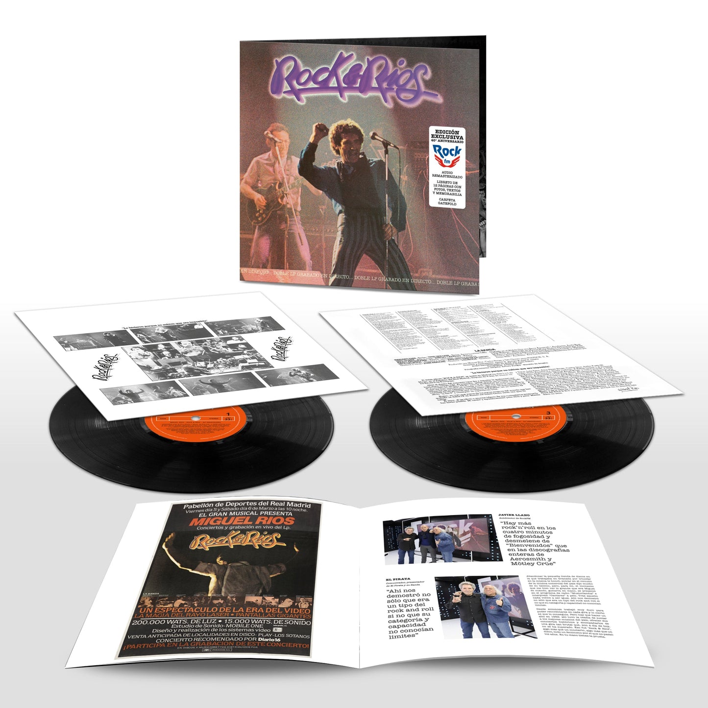 Rock & Ríos (40º Aniversario) Edición Rock FM - Vinilo 2LP